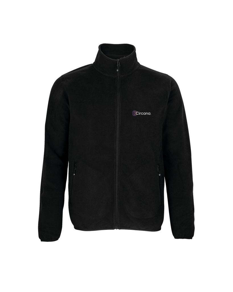 Recycled Polyester Fleece Jacket - Black