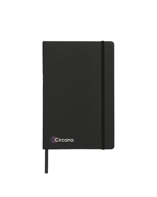 A5 Soft Touch Hard Cover Notebook - Black
