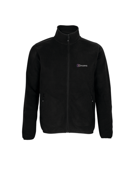 Recycled Polyester Fleece Jacket - Black - Ready To Ship